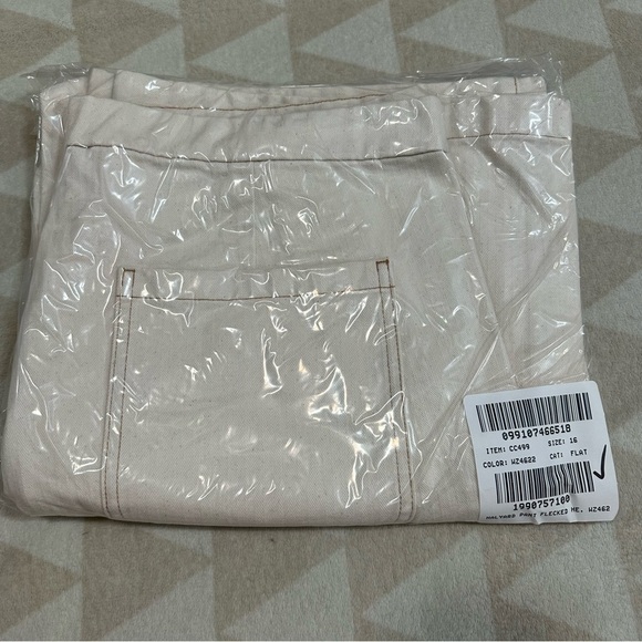 J crew Sailor-button wide-leg pant in ecru herringbone - Picture 2 of 2